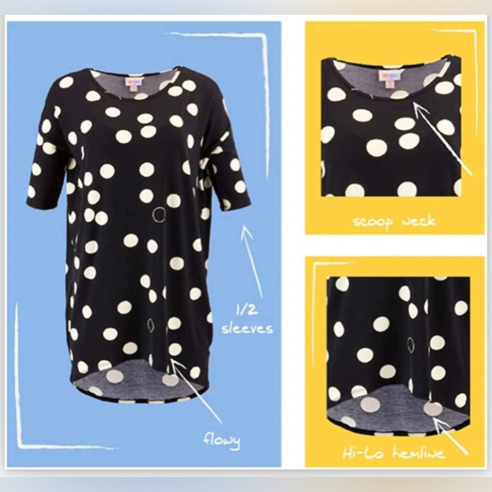 LuLaRoe High-Low Top - Picture 5 of 5
